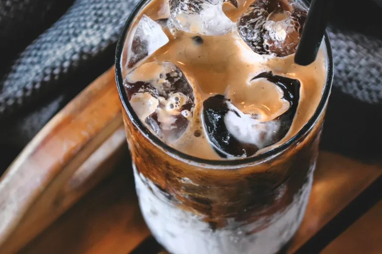 Caramel latte with foam, like a homemade Sweet and Salty breve